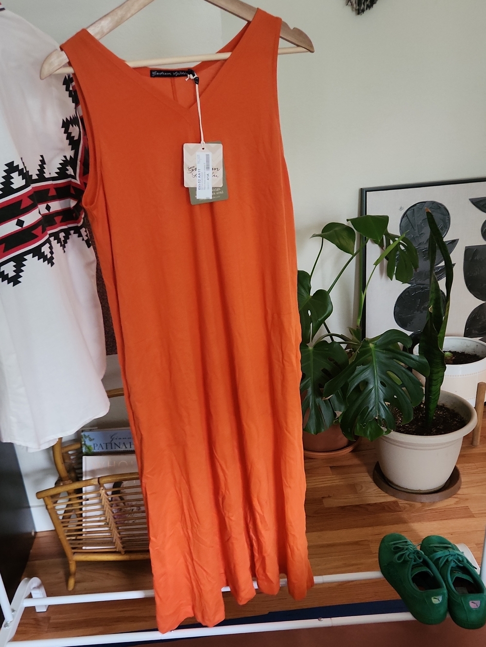 NWT Gudrun Sjoden Solid Cotton Tank Dress
